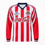 Chivas Guadalajara 1998/99 Home Long Sleeve Retro Jersey - Front view