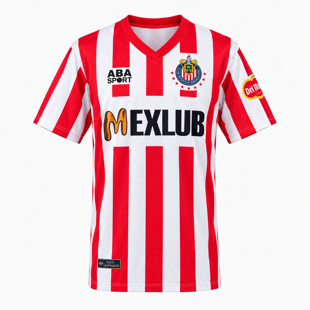 Chivas Guadalajara 1992/93 Home Retro Jersey - Front view