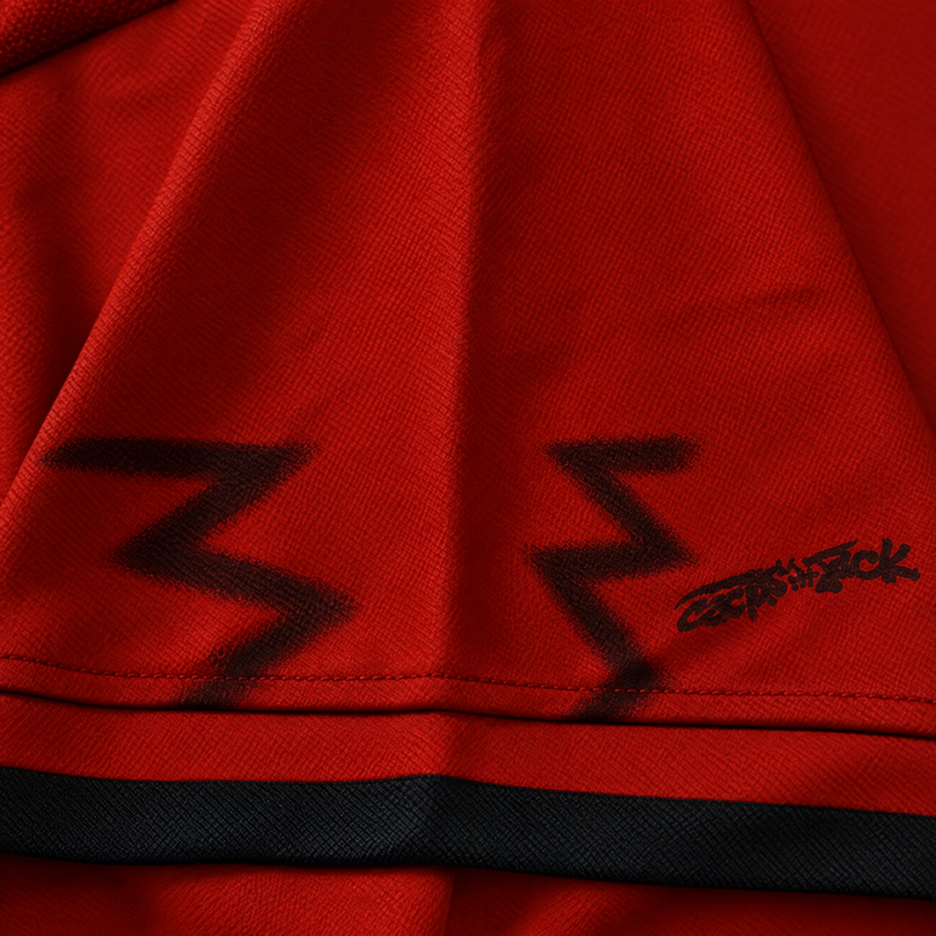 Canada Travis Scott Cactus Jack x Nike Total 90 Retro Jersey - Sleeve print detail