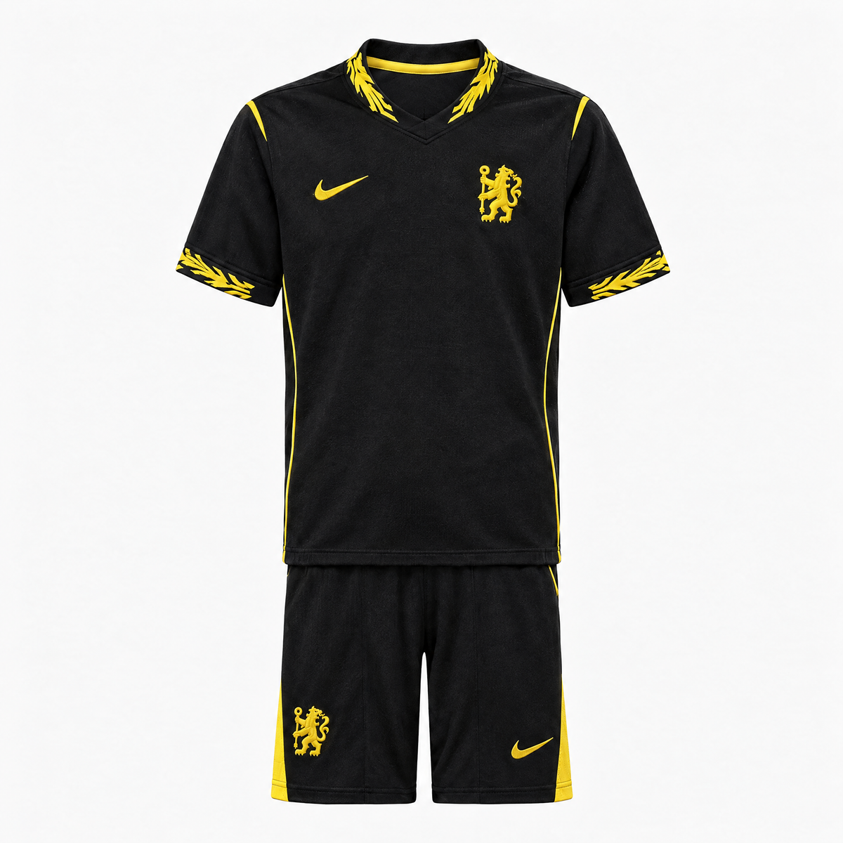 Chelsea 2026/27 Away Kids Kit - shirt and shorts front view
