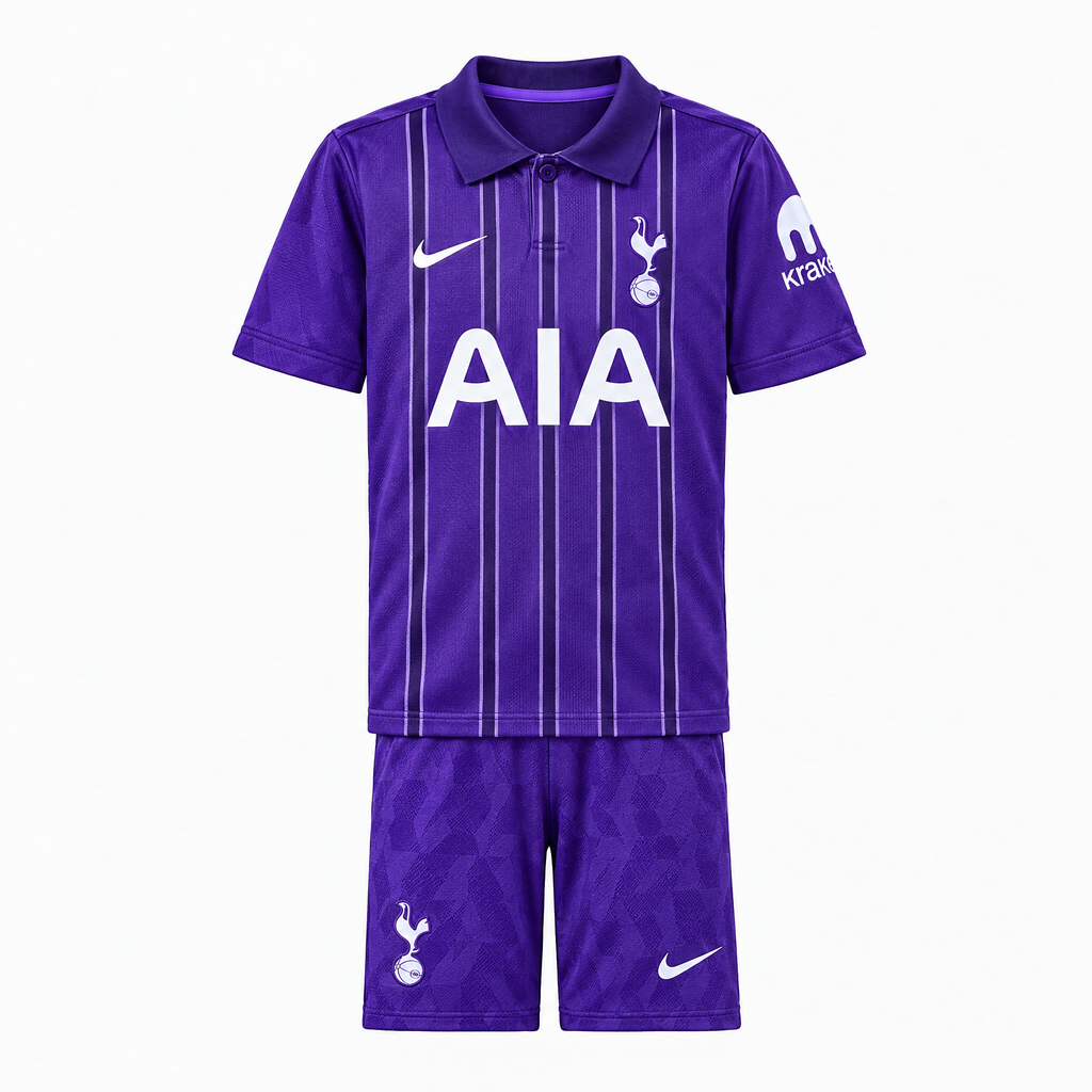 Tottenham Hotspur 2026/27 Third Kids Kit - shirt and shorts front view