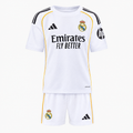 Real Madrid 2025/26 Home Kids Kit - shirt and shorts front view