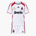 AC Milan 2006/07 Away Retro Kids Kit - shirt and shorts front view