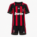 AC Milan 2006/07 Home Retro Kids Kit - shirt and shorts front view