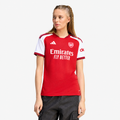 Arsenal 2026/27 Home Women's Jersey - woman wearing the shirt; AI-assisted studio background adaptation