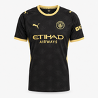 Manchester City 2026/27 Away Player Jersey - front studio product view; AI-assisted adaptation from garment reference