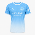 Manchester City 2026/27 Home Player Jersey - front studio product view; AI-assisted adaptation from garment reference