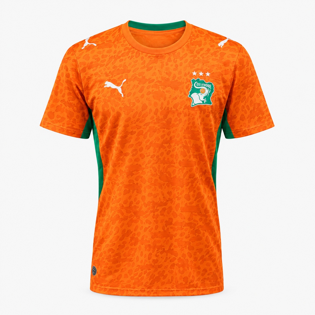 Ivory Coast 2026/27 Home Jersey - front studio product view