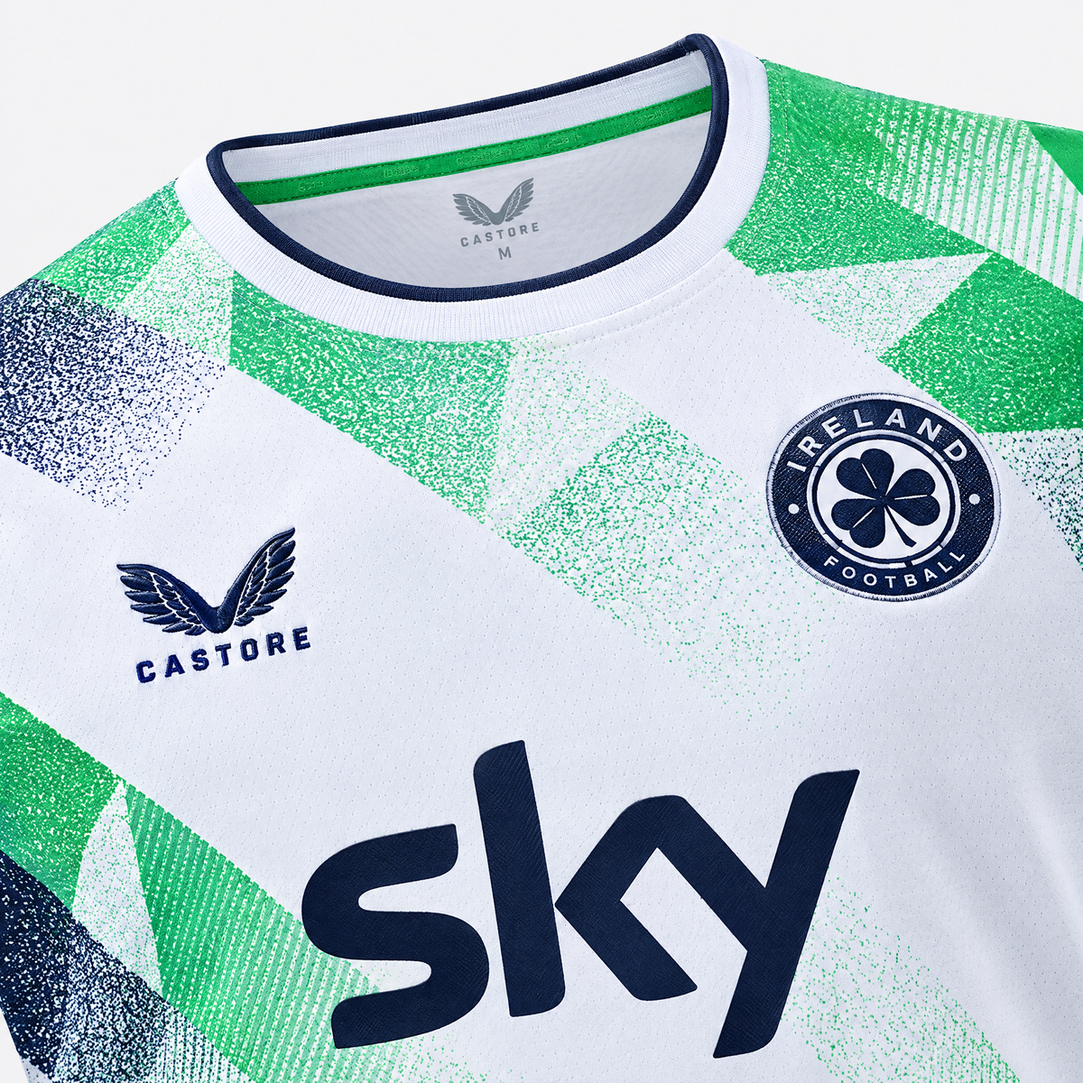 Ireland 2026/27 Away Jersey - neckline and garment detail