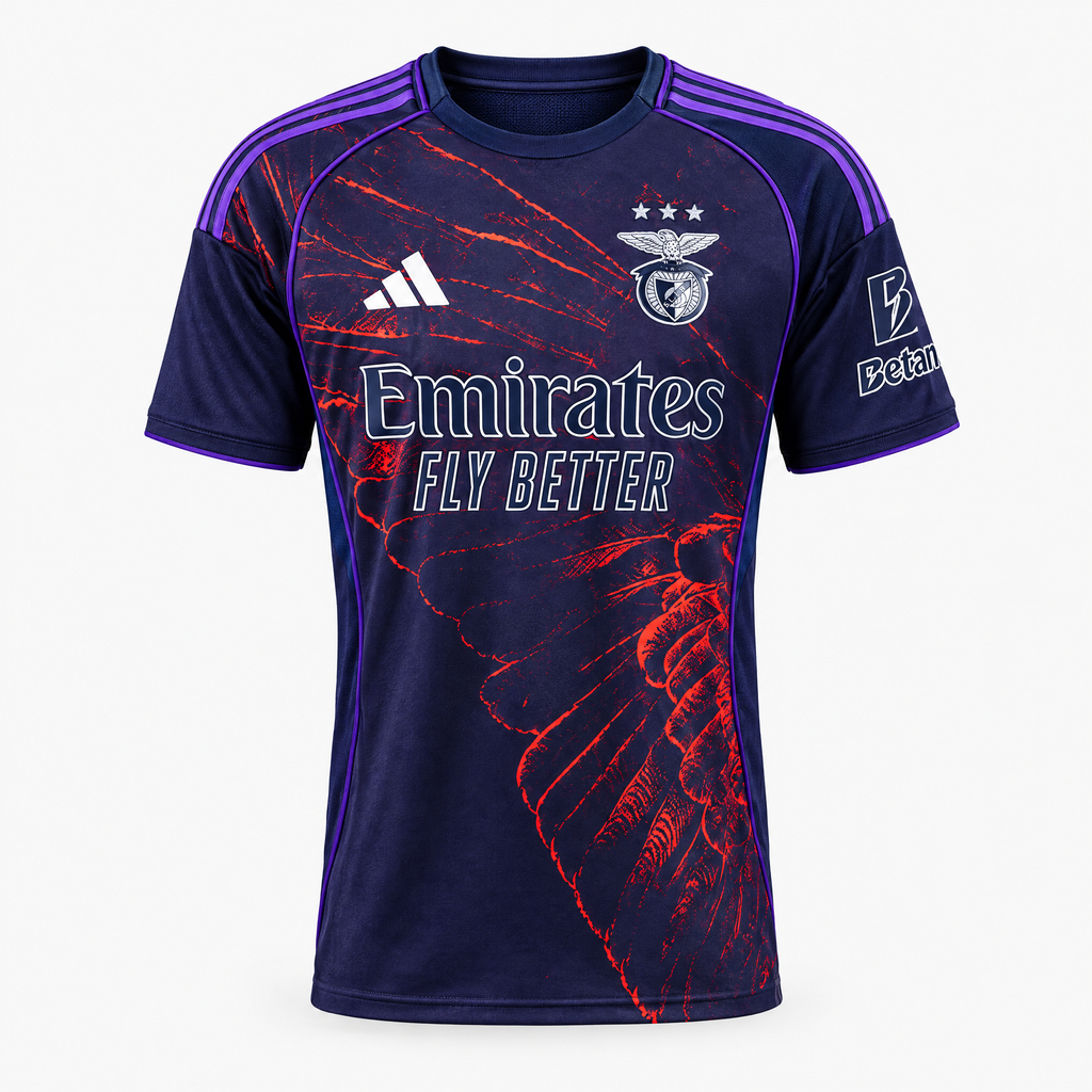 Benfica 2025/26 Fourth Jersey - front studio view