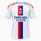 Olympique Lyonnais 2025/26 Home Jersey - front studio view
