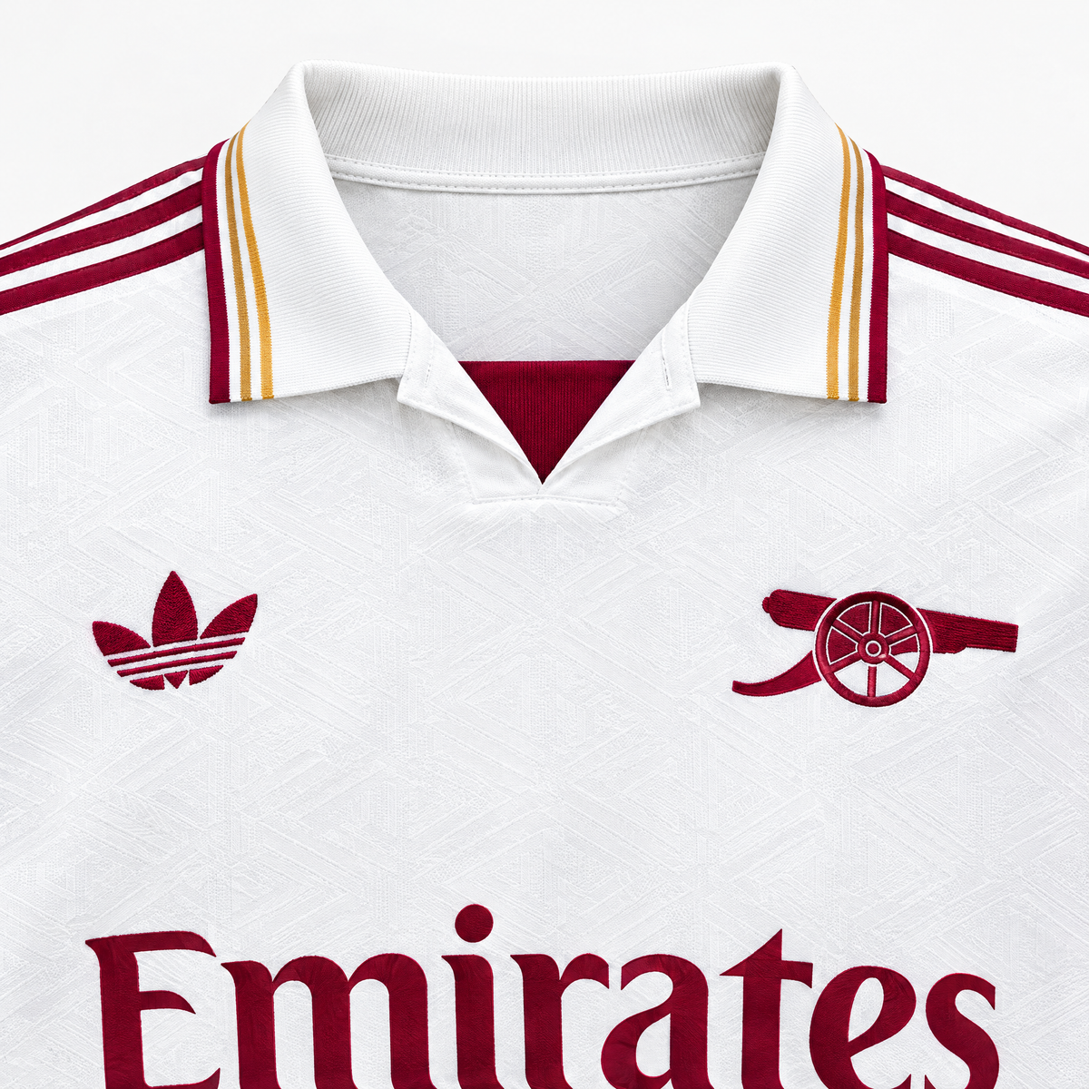 Arsenal 2025/26 Third Jersey - collar and chest detail