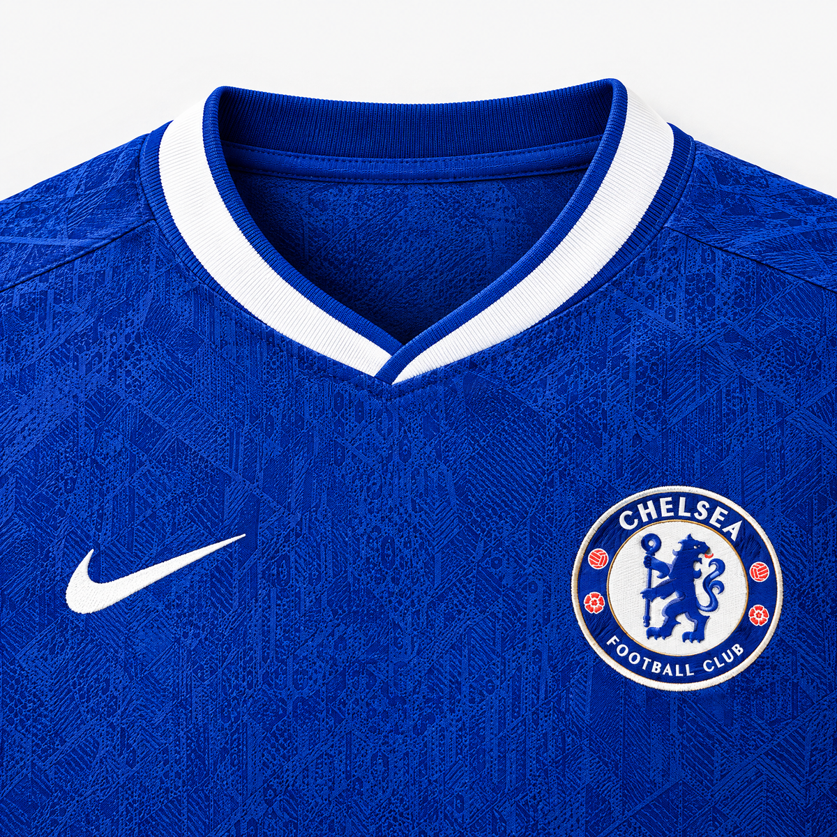 Chelsea 2025/26 Home Player Jersey - collar and chest detail