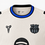 Barcelona 2025/26 Away Player Jersey - collar and chest detail