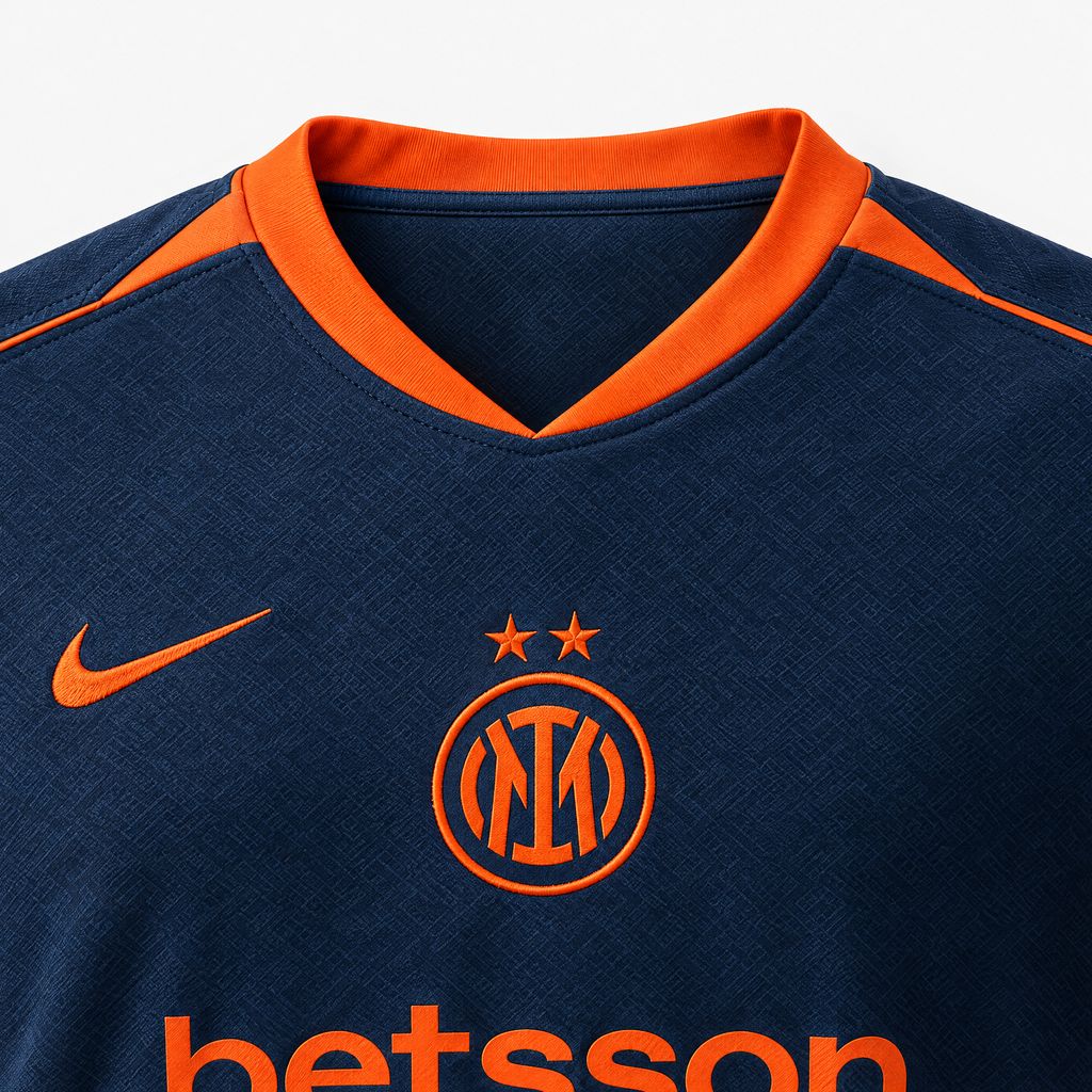 Inter Milan 2025/26 Third Jersey - collar and chest detail