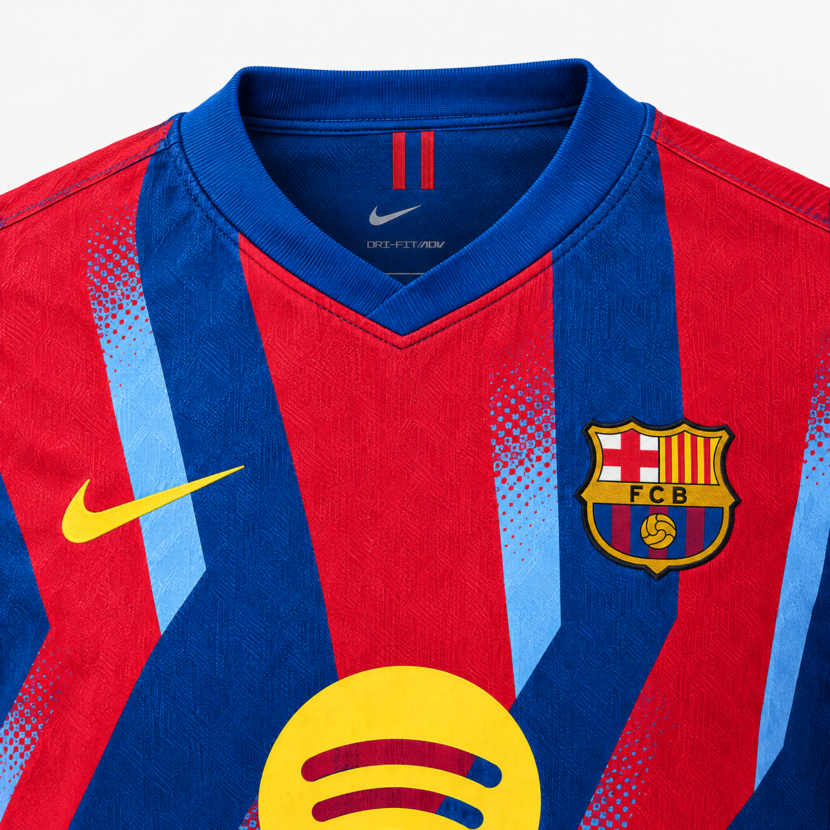 Barcelona 2025/26 Fourth Player Jersey - collar and chest detail