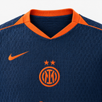 Inter Milan 2025/26 Third Player Jersey - collar and chest detail