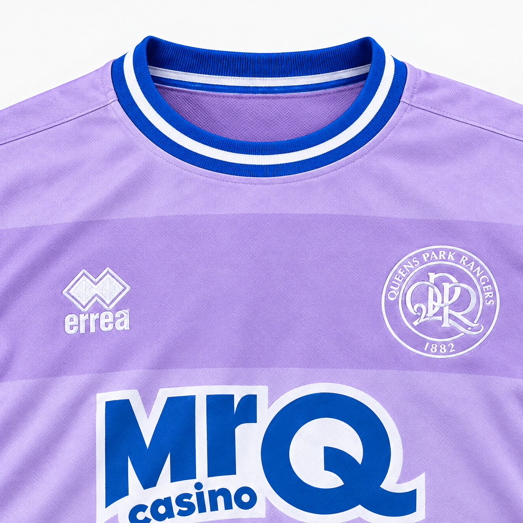 Queens Park Rangers 2026/27 Away Jersey - collar and chest detail