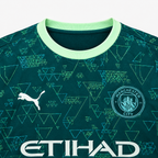 Manchester City 2025/26 Fourth Jersey - collar and chest detail