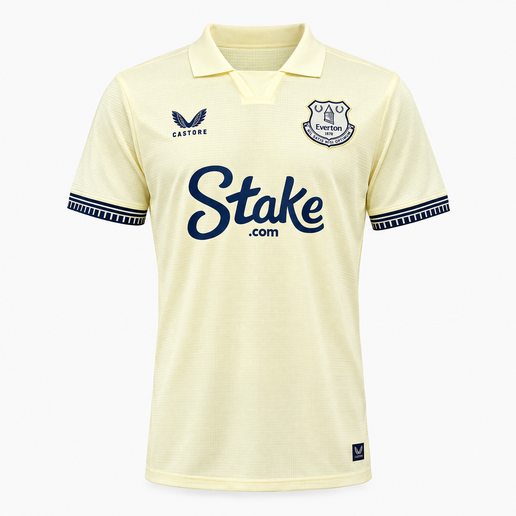 Everton 2025/26 Away Jersey - front studio view