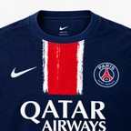 Paris Saint-Germain 2024/25 Home Jersey - collar and chest detail