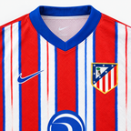 Atlético Madrid 2024/25 Home Jersey - collar and chest detail