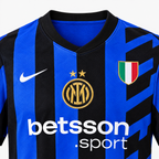 Inter Milan 2024/25 Home Jersey - collar and chest detail
