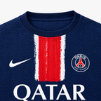 Paris Saint-Germain 2024/25 Home Player Jersey - collar and chest detail