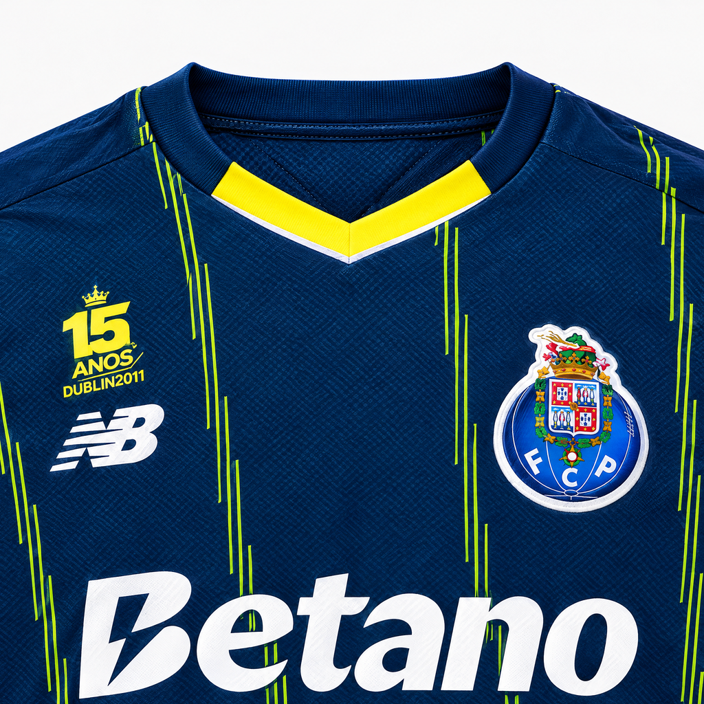 FC Porto 2025/26 Fourth Jersey - collar and chest detail