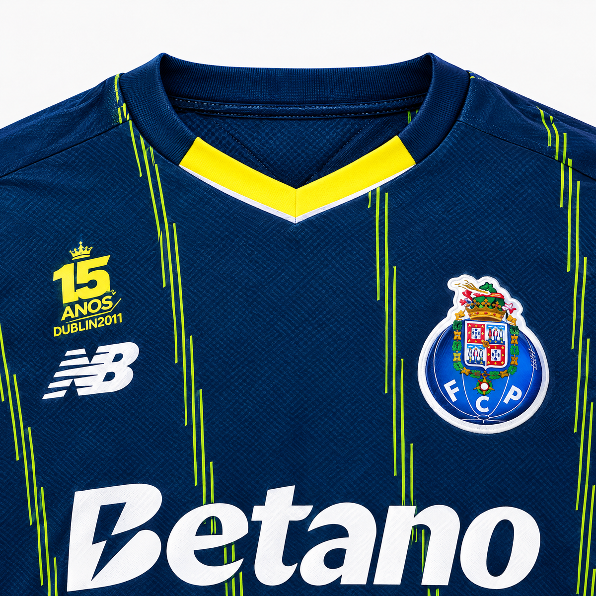 FC Porto 2025/26 Fourth Jersey - collar and chest detail