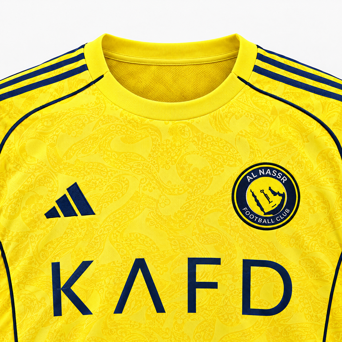 Al-Nassr 2025/26 Home Jersey - collar and chest detail