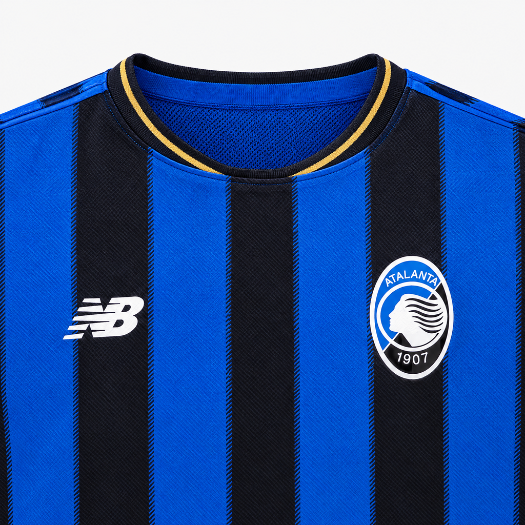 Atalanta 2025/26 Home Jersey - collar and chest detail
