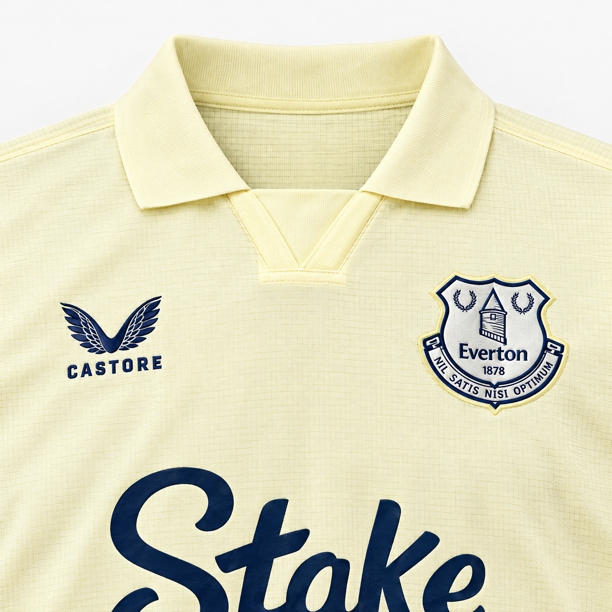 Everton 2025/26 Away Jersey - collar and chest detail