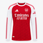 Arsenal 2025/26 Home Player Long Sleeve Jersey — front product view