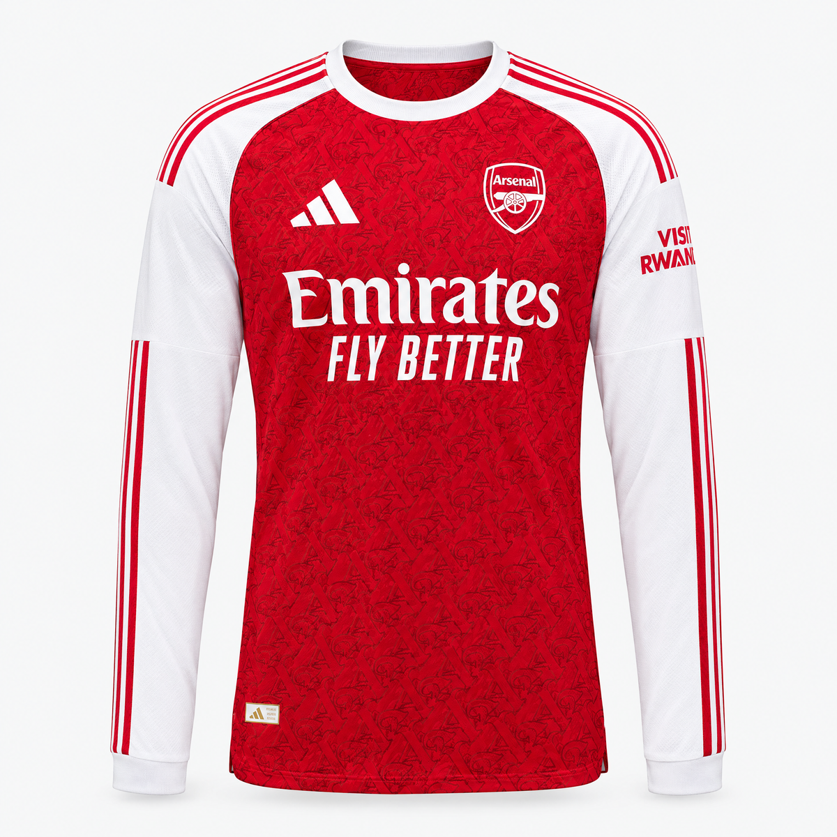 Arsenal 2025/26 Home Player Long Sleeve Jersey — front product view
