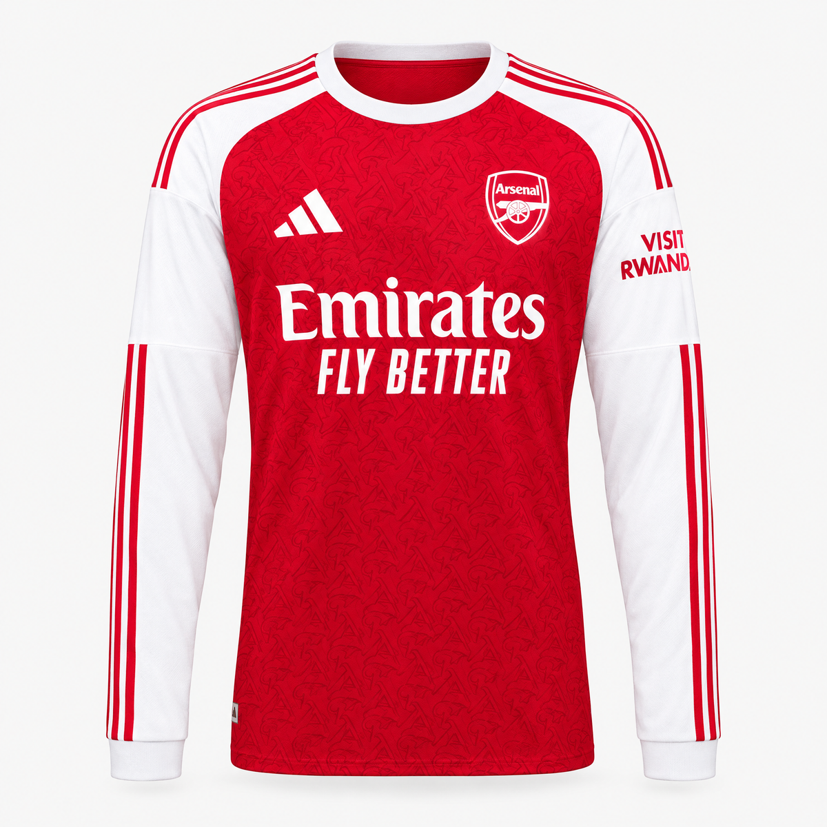 Arsenal 2025/26 Home Long Sleeve Jersey — front product view