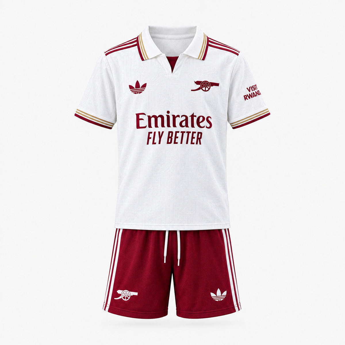 Arsenal 2025/26 Third Kids Kit — front product view