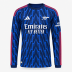 Arsenal 2025/26 Away Player Long Sleeve Jersey — front product view