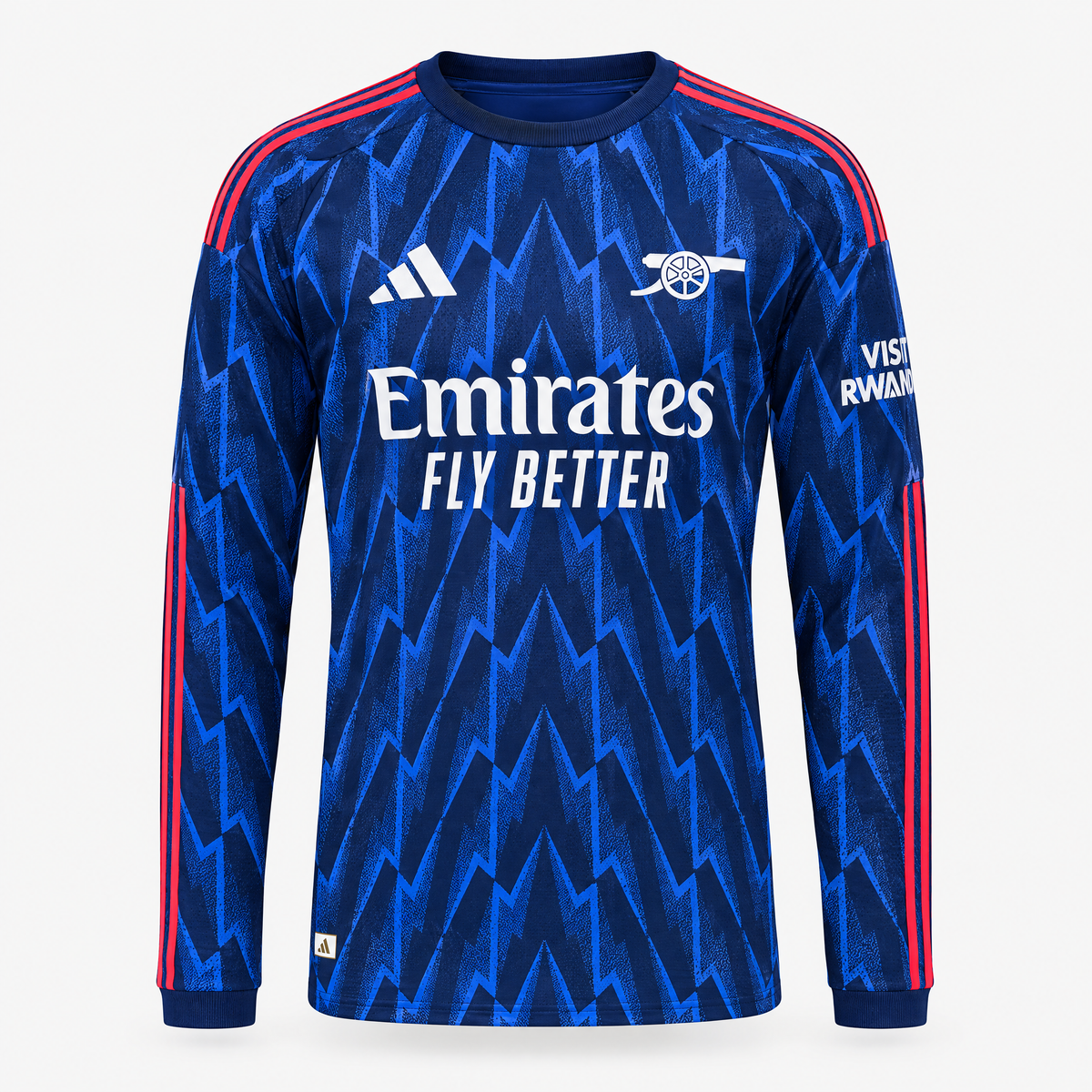 Arsenal 2025/26 Away Player Long Sleeve Jersey — front product view