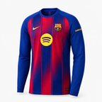Barcelona 2025/26 Home Long Sleeve Jersey — front product view