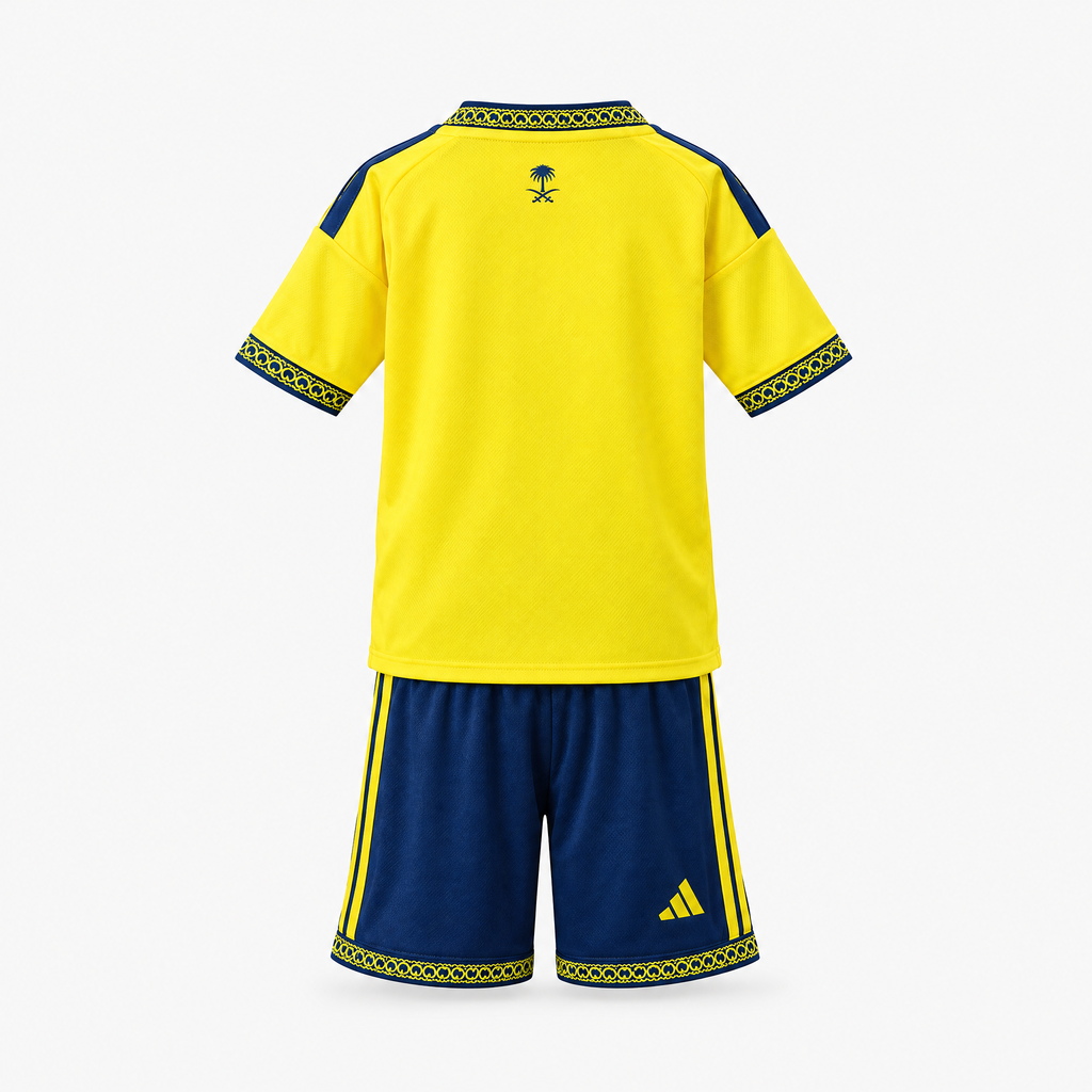 Al-Nassr 2026/27 Home Kids Kit — back product view