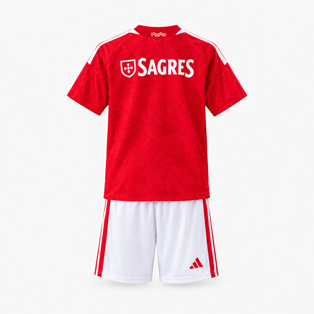 Benfica 2026/27 Home Kids Kit — back product view