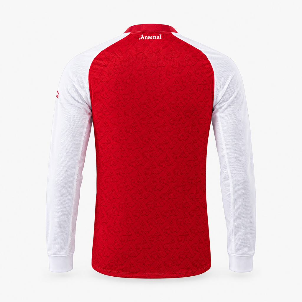 Arsenal 2025/26 Home Player Long Sleeve Jersey — back product view