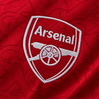 Arsenal 2025/26 Home Long Sleeve Jersey — crest detail