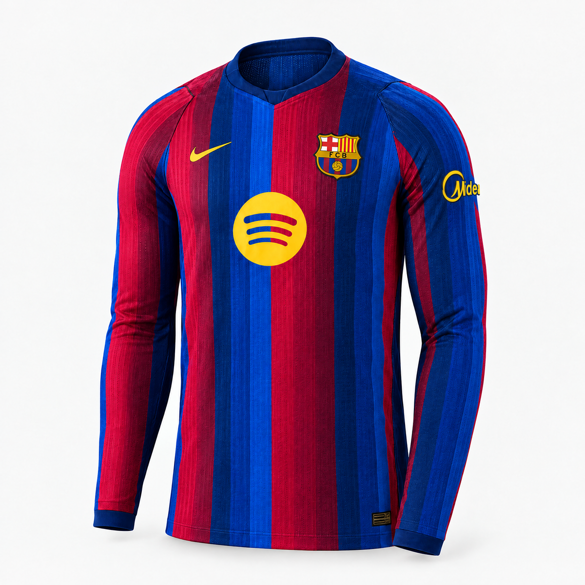 Barcelona 2026/27 Home Player Long Sleeve Jersey — front product view