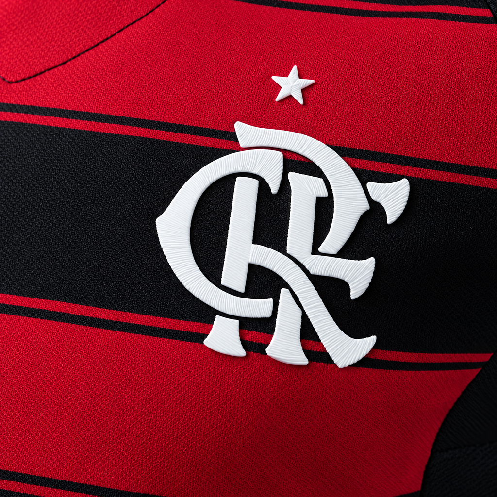 Flamengo 2025/26 Home Player Jersey — crest detail