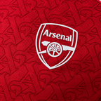 Arsenal 2025/26 Home Player Long Sleeve Jersey — crest detail