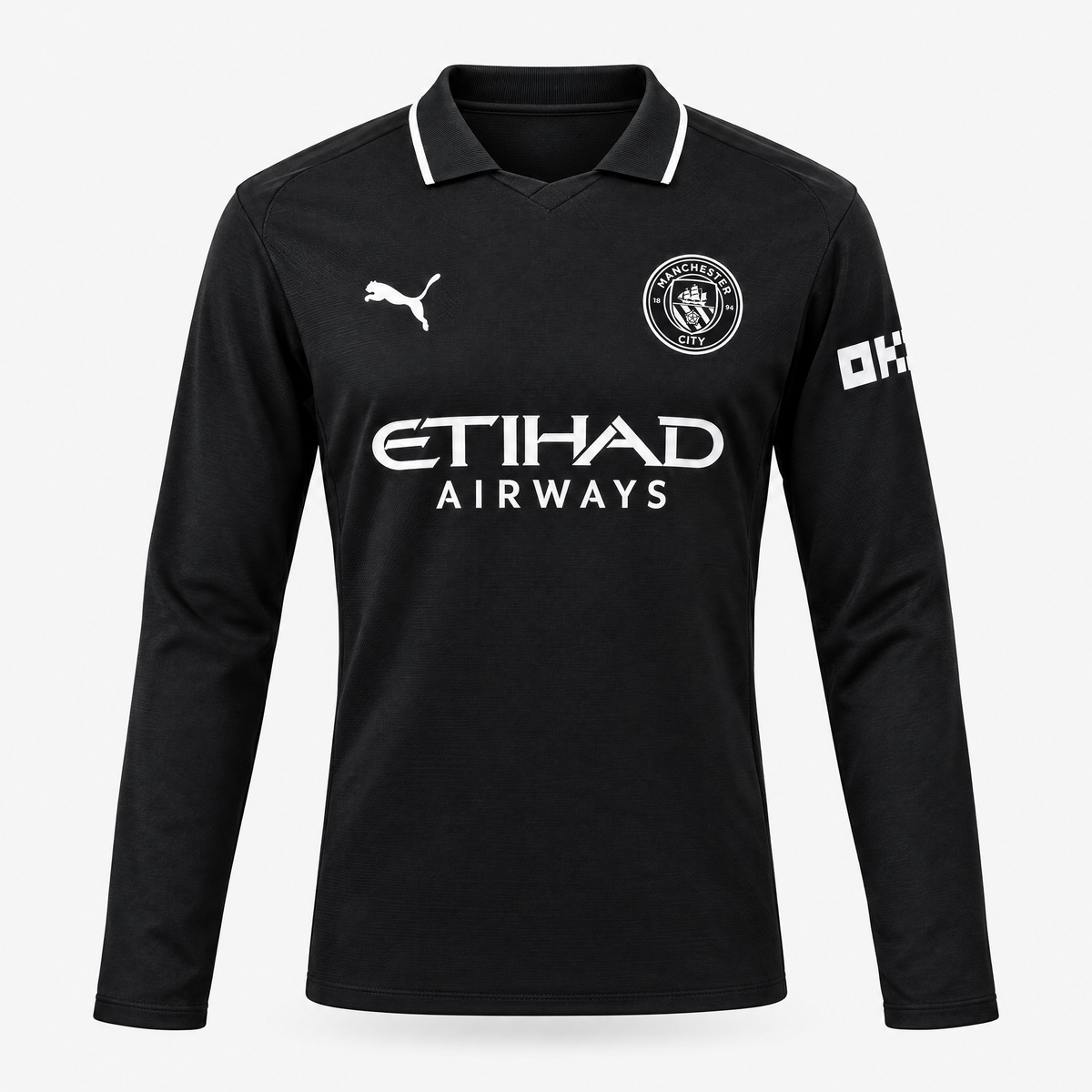 Manchester City 2025/26 Away Long Sleeve Jersey - front view