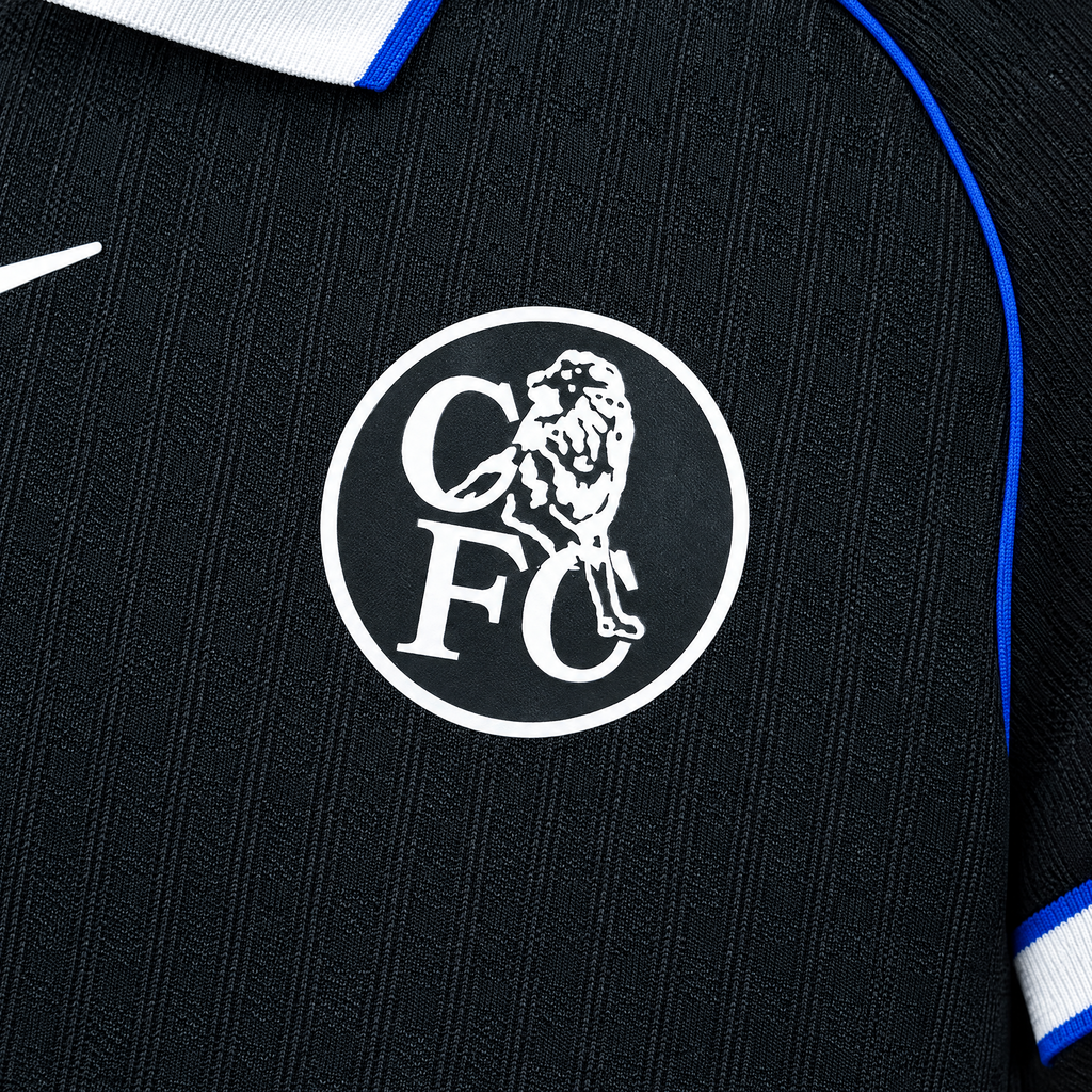 Chelsea 2025/26 Third Player Jersey - fabric and crest detail