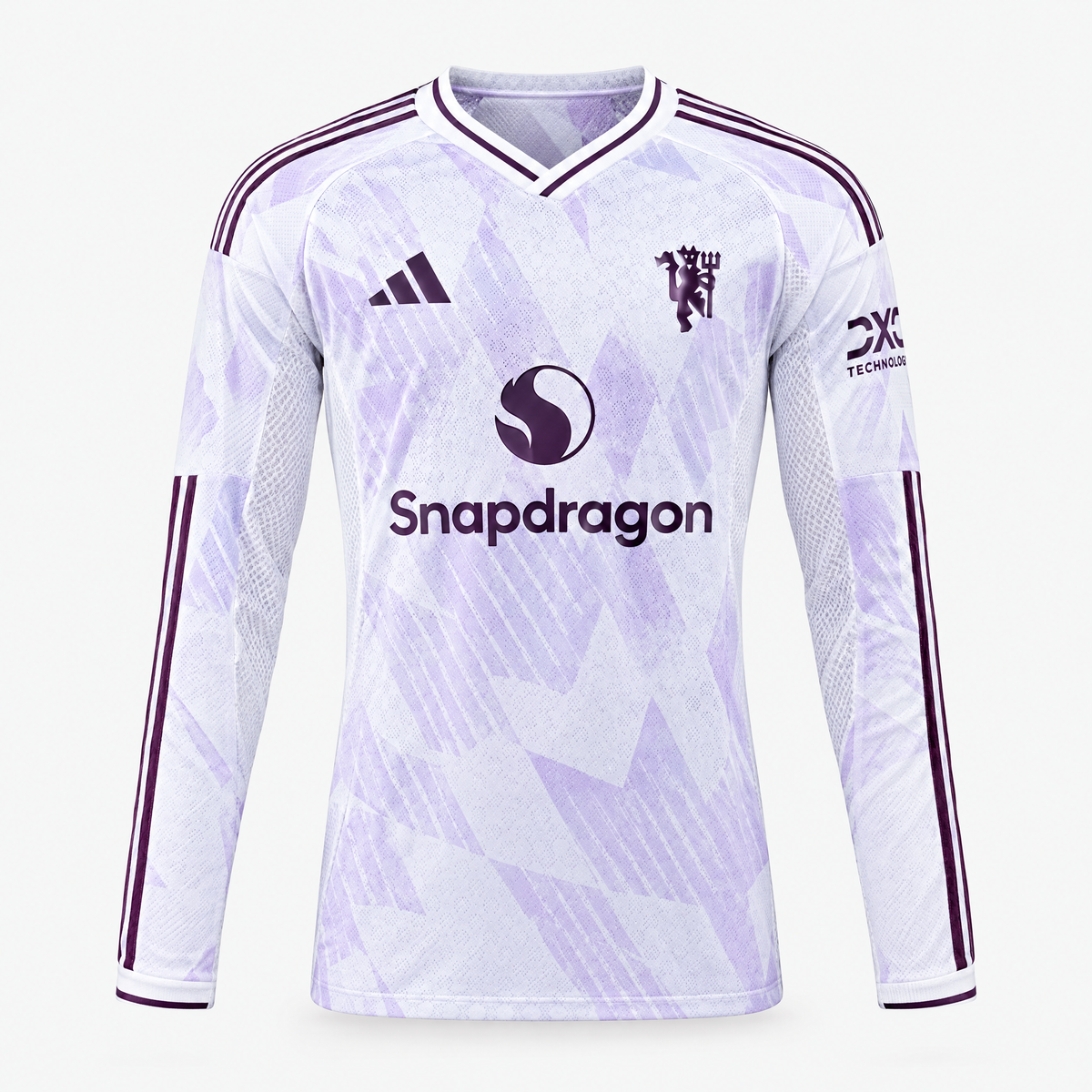 Manchester United 2025/26 Away Player Long Sleeve Jersey - front view